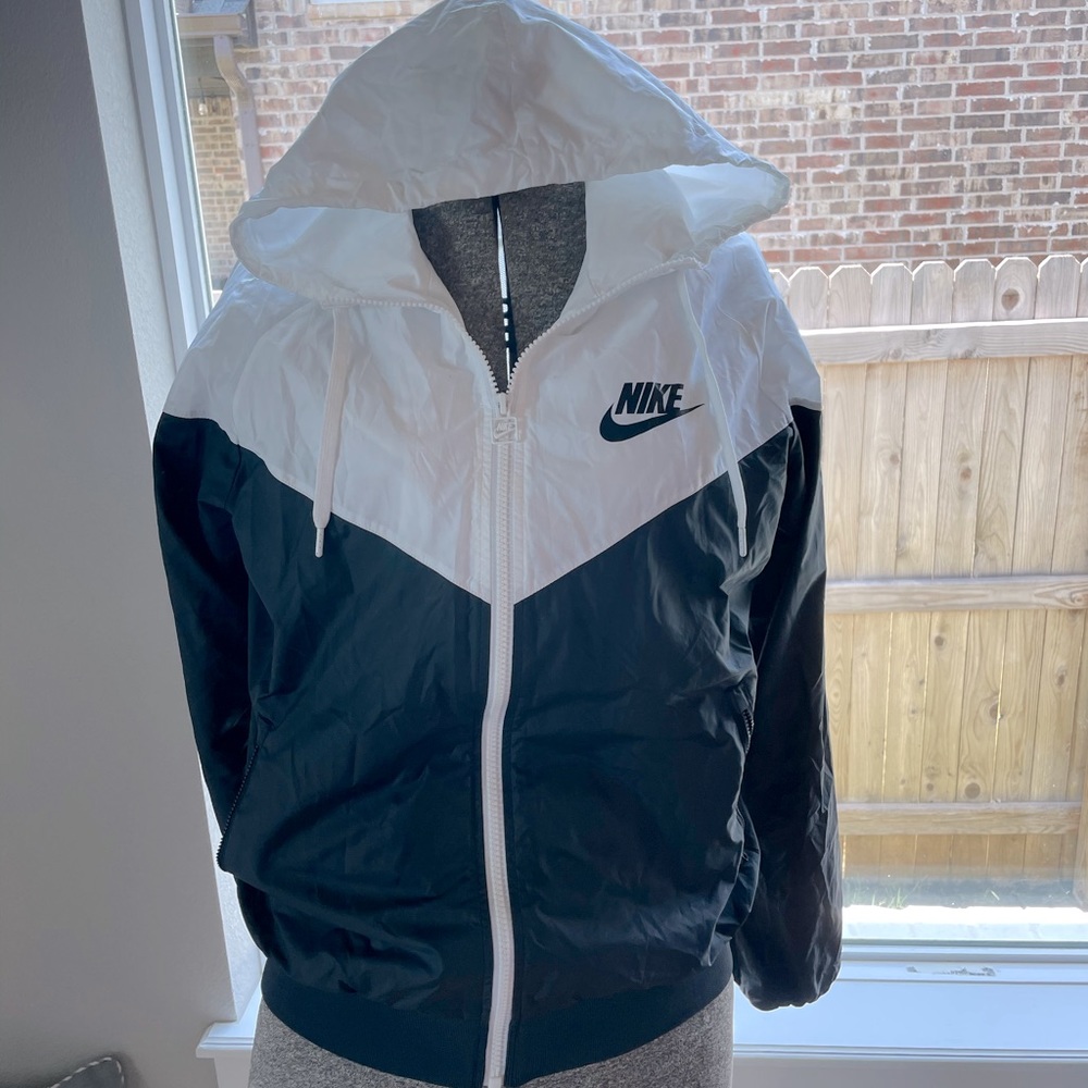 Nike Black and White Windbreaker